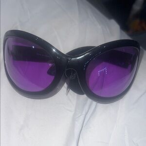 Stylish Black and Purple Sunglasses